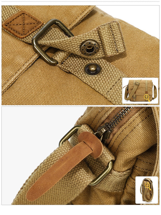 Bolsa de Lona Retro para Hombre - Bandolera Portátil de Estilo Vintage - Image 16