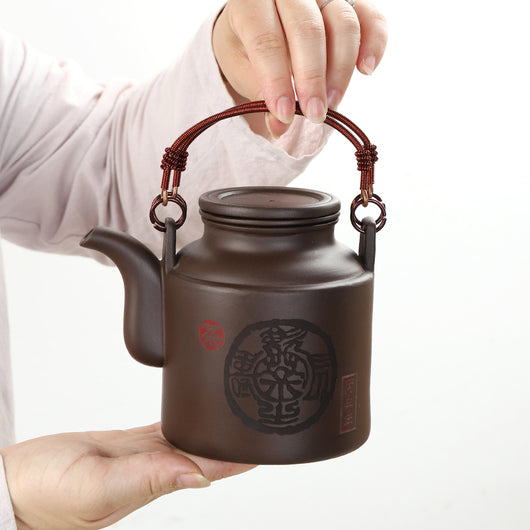 Juego de Té de Cerámica Púrpura de Gran Capacidad - Image 6