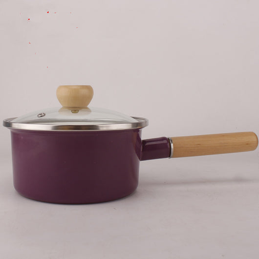 Olla de Sopa con Mango de Madera - Diseño Adorable en Esmalte - Image 4