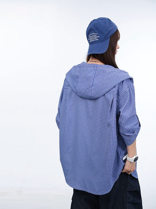 Camisa Hoodie Casual de Verano Relajado - Image 3
