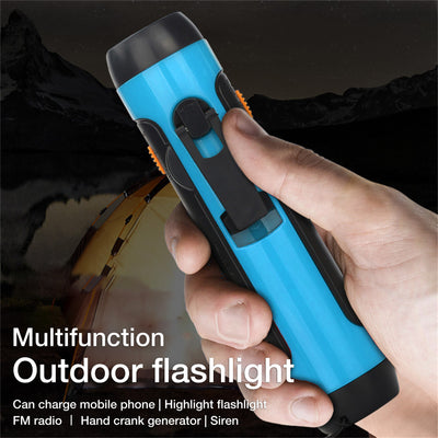 Linterna de Emergencia Recargable con Alarma FM para Viajes al Aire Libre - Image 11