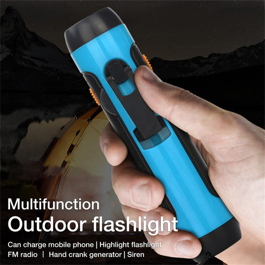 Linterna de Emergencia Recargable con Alarma FM para Viajes al Aire Libre - Image 11