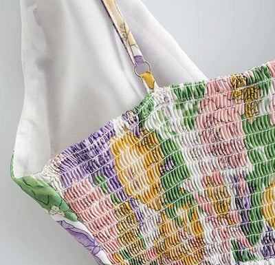 Jumpsuit Estampado con Cuello en V, Cintura Anudada y Volantes - Image 2