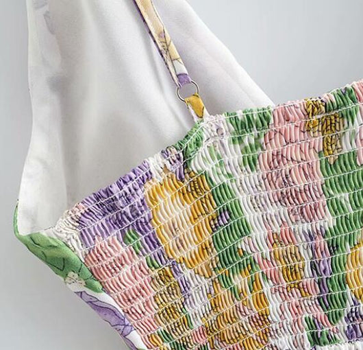 Jumpsuit Estampado con Cuello en V, Cintura Anudada y Volantes - Image 2