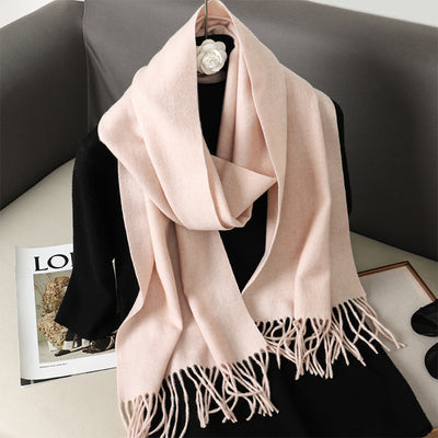 Pashmina Cálida de Color Sólido para Mujer - Chal Suave Estilo Cashmere - Image 38
