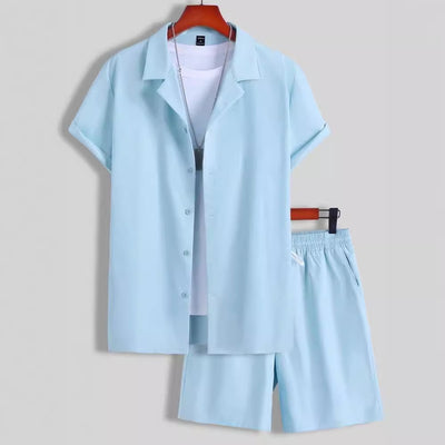 Traje Deportivo Manga Corta Cuello Cubano para Hombre - Image 4