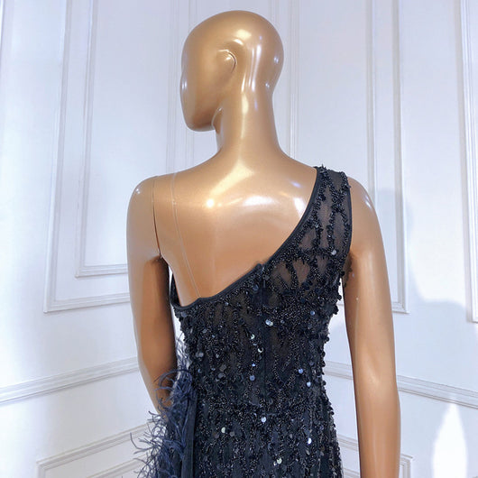 Vestido de Noche Elegante Corte Slim con Abertura Fishtail - Image 11