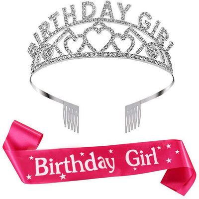 Corona Diamante Brillante para Fiesta de Cumpleaños - Set de Diadema Decorativa para Prom - Image 5