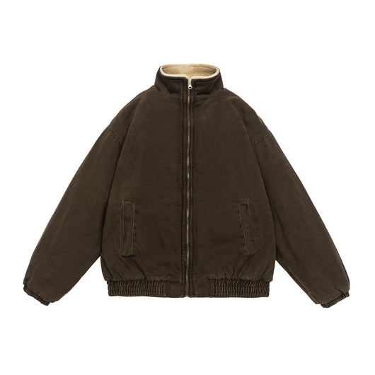 Abrigo de Algodón Invierno para Hombre con Forro de Lana Cordero - Image 3