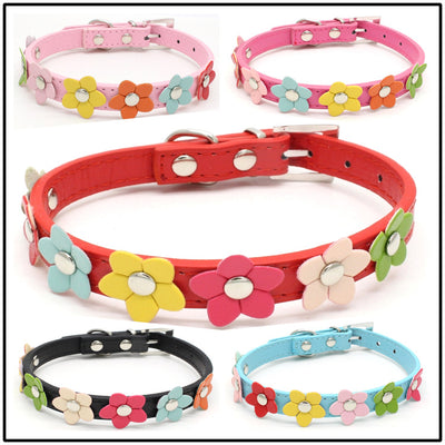 Collar para Mascota con Flores en PU - Image 9