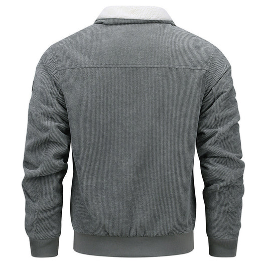 Chaqueta de Polar con Solapa Acolchada para Hombre - Abrigo Grueso y Cálido - Image 6