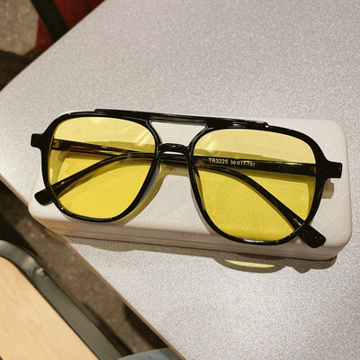 Gafas de Sol Retro TR Amarillo Transparente - Image 4