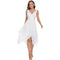 Vestido de Fiesta Elegante con Encaje y Gasa para Mujer
