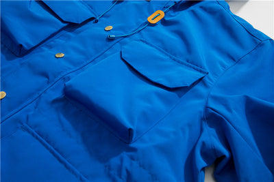 Chaqueta Funcional Retro Guochao - Estilo Casual Americano con Múltiples Bolsillos para Hombre - Image 34