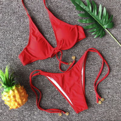 Bikini Enterizo con Moneda Dorada y Soporte Underwire - Image 21