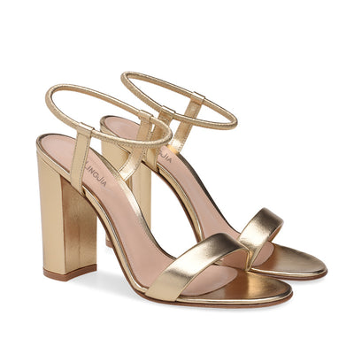 Sandalias de Tacón Alto Doradas y Plateadas para Fiestas y Eventos - Image 9