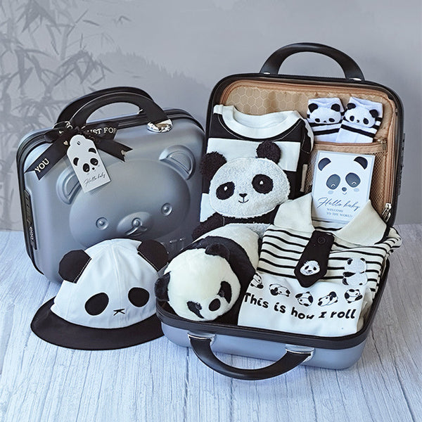 Conjunto de Ropa para Bebé Panda Algodón Puro Cuatro Estaciones