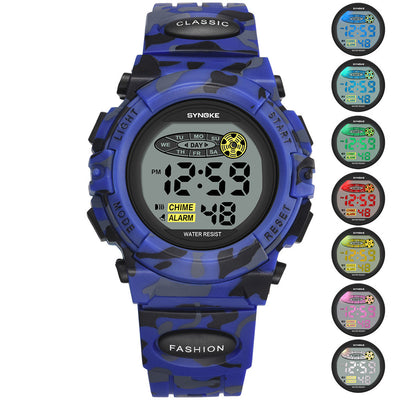Reloj Deportivo Infantil con Luz LED y Diseño Camuflaje - Image 7