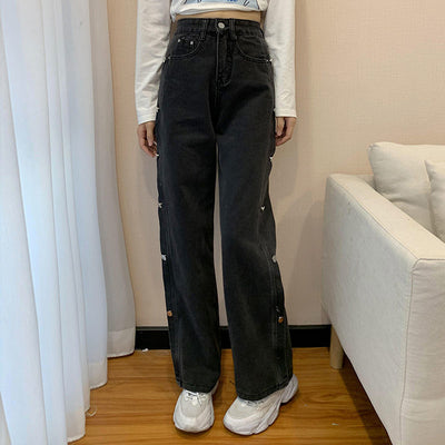 Pantalones Rectos Anchos y Ligeros para Mujer - Image 4