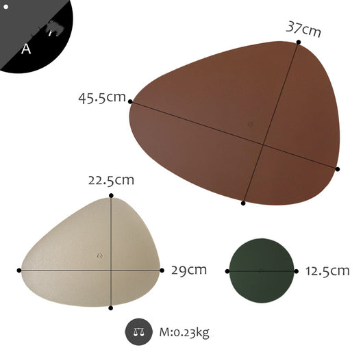 Posavasos de Cuero con Aislamiento Térmico Diseño Geométrico Nórdico - Image 3