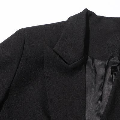 Blazer Elegante con Diseño Midriff para Mujer - Traje Ejecutivo Otoño - Image 12