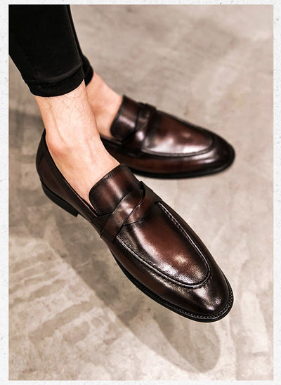 Zapatos de Cuero Británico sin Cordones - Comodidad Casual - Image 11