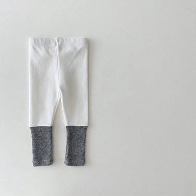 Leggings de Algodón Elastizado con Combinación de Colores para Niñas - Image 20