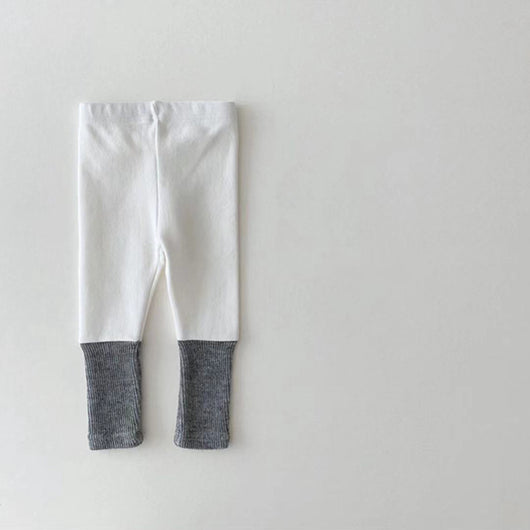 Leggings de Algodón Elastizado con Combinación de Colores para Niñas - Image 20