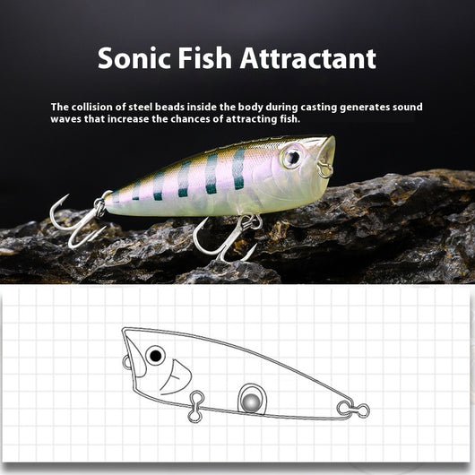 Señuelo Flotante Piña 6cm 7g - Topwater para Pesca de Precisión - Image 3