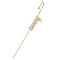 Stone-plated Real Dorado Surround The Auricle-Estilo Slash Earrings 7style