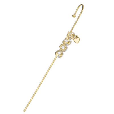 Aretes Dorados con Baño de Oro Real y Diseño Envolvente en la Oreja - Image 8