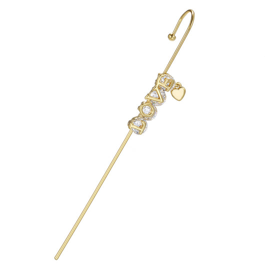 Aretes Dorados con Baño de Oro Real y Diseño Envolvente en la Oreja - Image 8