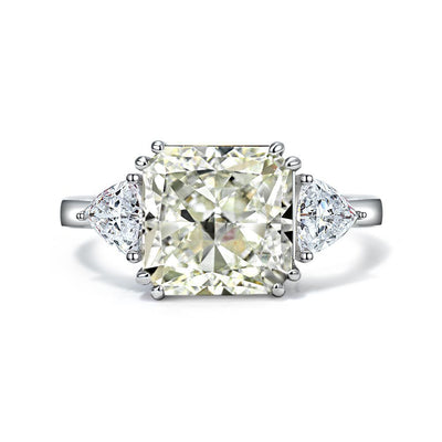Anillo Flor de Hielo con Aguamarina y Carbono Alto - Image 12
