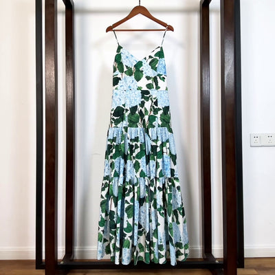 Vestido Hada Hortensia Verde con Tirantes Ajustables - Image 4