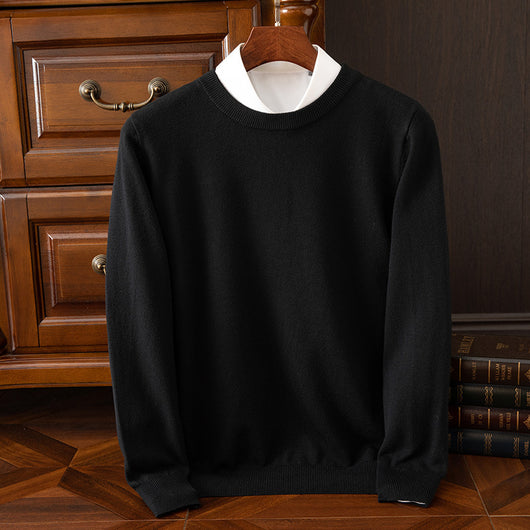 Suéter Holgado de Cuello Redondo para Hombre - Manga Larga Casual y Profesional - Image 21