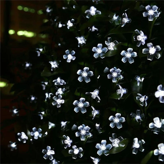 Guirnalda Solar Sakura con Linternas Decorativas Impermeables para Jardín - Image 6