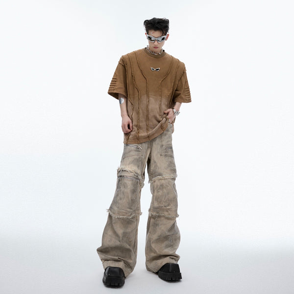 Pantalones Casuales Rotos con Detalles Desgastados