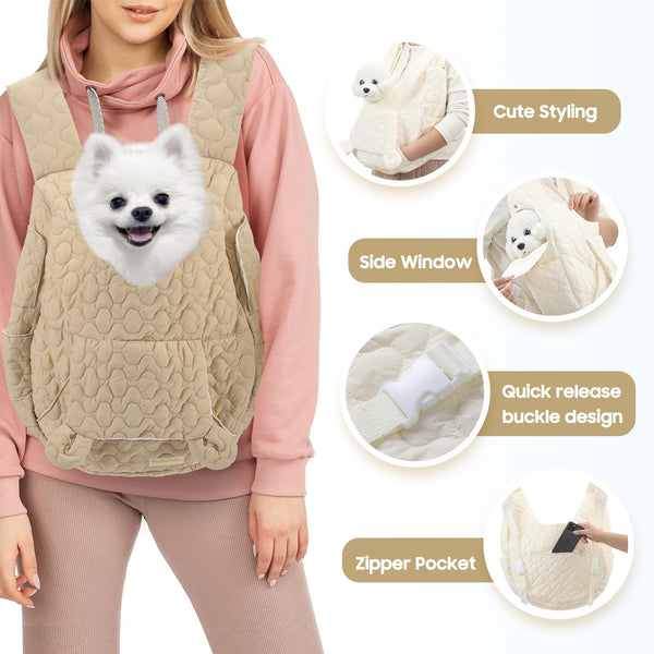Mochila Pectoral para Mascotas de Gran Capacidad Transpirable