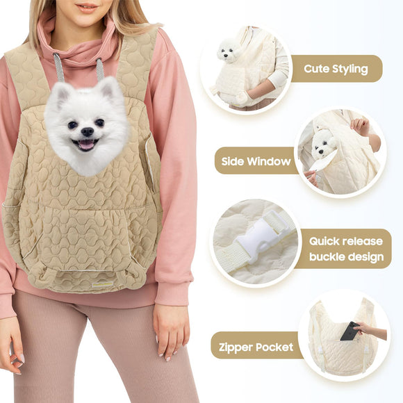 Mochila Pectoral para Mascotas de Gran Capacidad Transpirable