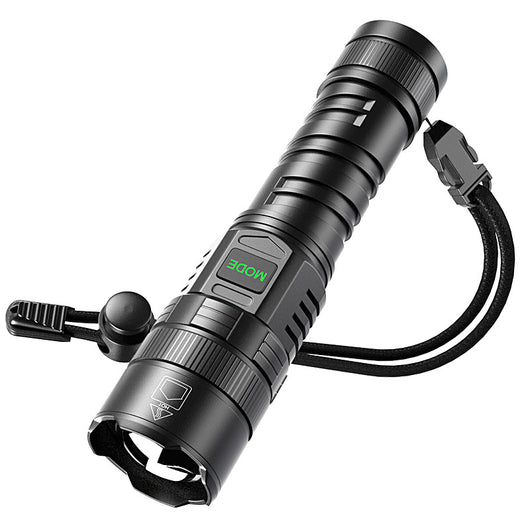 Linterna LED Camping Recargable USB con Pantalla Digital de Zoom