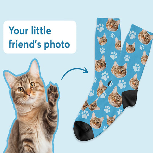 Calcetines Personalizados con Foto de tu Mascota - Perro y Gato