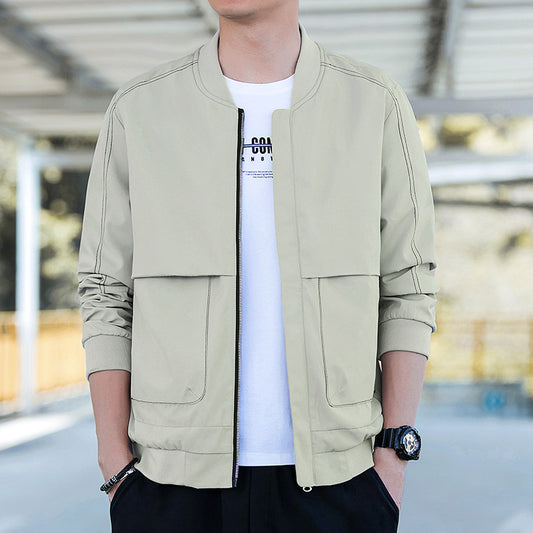 Abrigo Tipo Béisbol Coreano para Hombre - Estilo Casual Moderno