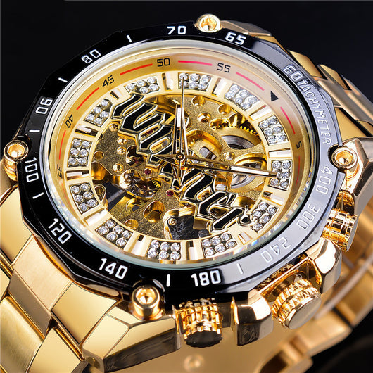 Reloj Mecánico Casual para Hombre con Diseño Skeleton - Image 5