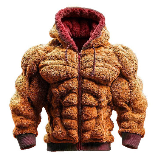 Sudadera Navideña de Franela para Hombre con Estampado Cuello Redondo - Image 5