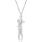 S925 Sterling Plateado Villain Hug Necklace Plateado S