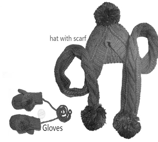 Gorro Tejido Mujer con Bufanda Integrada - Image 10