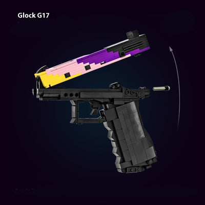 Pistola Táctica G18 Bloques de Construcción Militar MOC - Tecnología Avanzada Serie CSGO - Image 7