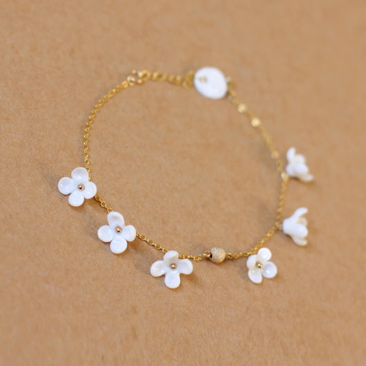 Conjunto de Joyería en Porcelana Hueso con Diseño Artístico Osmanthus - Image 9