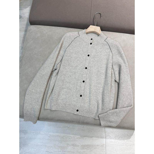 Cardigan de Lana Cuello Redondo Manga Larga Otoño-Invierno con Diseño Relajado y Estilizador - Image 10