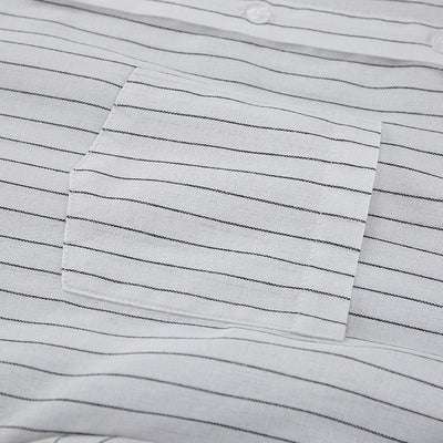Camisa Manga Larga a Rayas Blancas - Dos Piezas Cómoda - Image 21